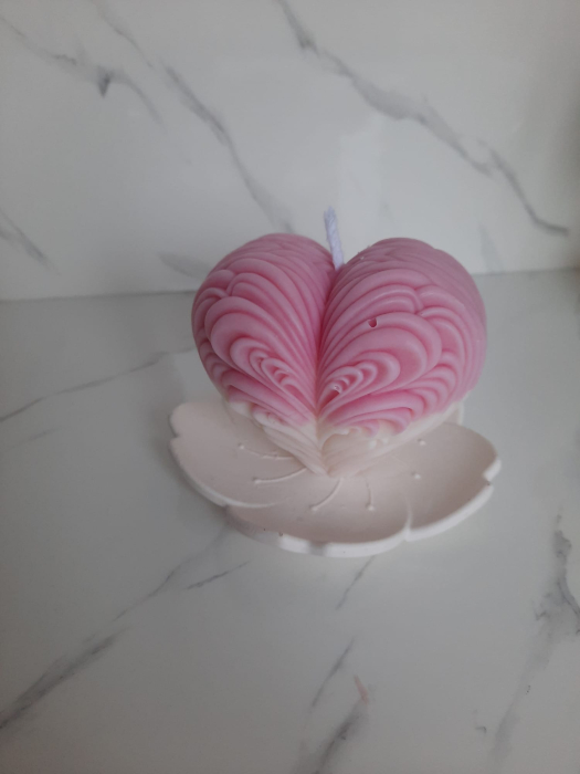 Lumanare inima cu valuri [2]