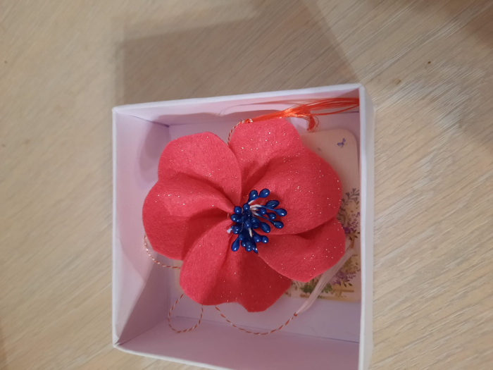 Brosa floare rosie [2]