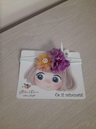 Accesorii par fete - Bentita on size cu flori