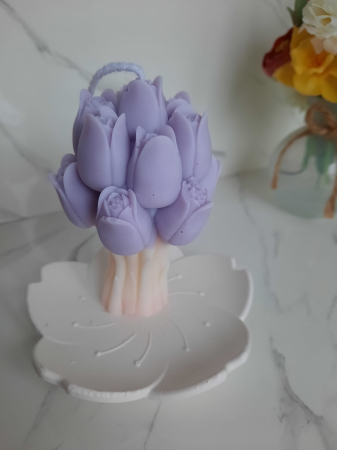 Lumanari - Lumanare buchet lalele