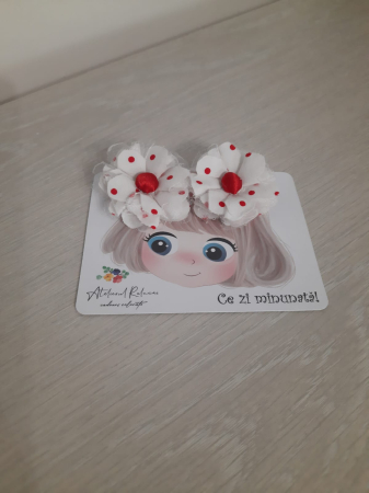Accesorii par fete - Set clame fetite cu flori