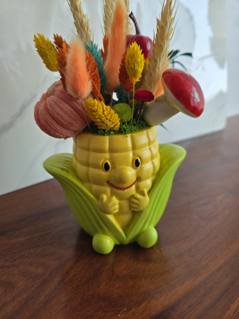 Porub decoratiune cu flori uscate [3]