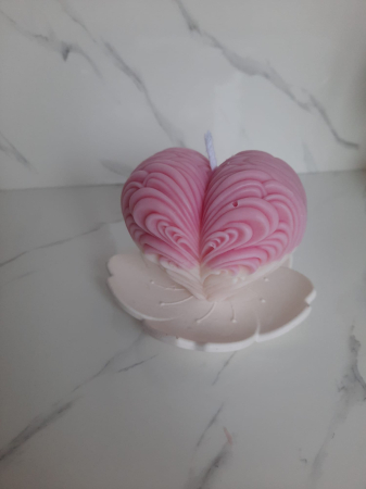 Lumanare inima cu valuri [1]