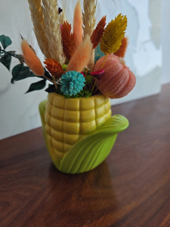 Porub decoratiune cu flori uscate [2]
