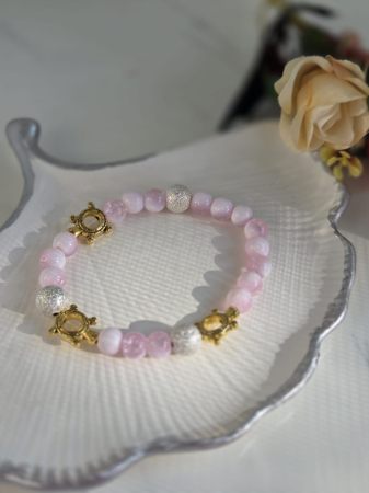 Bratara roz cu broscute [1]