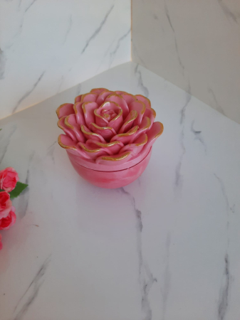 Lumanari in recipiente - Lumanare in recipient crizantema roz