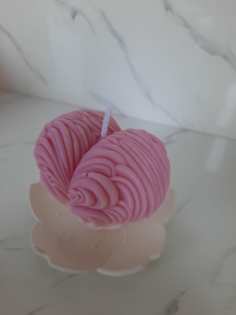 Lumanari - Lumanare inima cu valuri