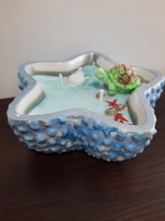 Lumanari in recipiente - Lumanare in recipient stea