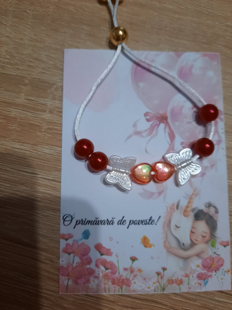 Bratari copii - Bratara cu fluturasi