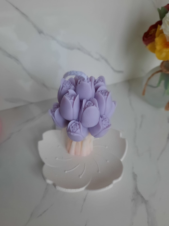 Lumanare buchet lalele [1]