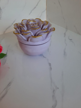 Lumanari in recipiente - Lumanare in recipient crizantema mov