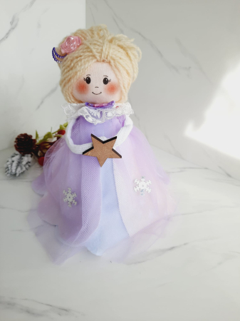 Decoratiuni pentru copii - Decoratiune zana cu rochie lila