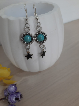 Cercei - Cercei cu stelute negre