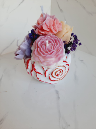 Vaze decorative - Minivaza cu trandafiri