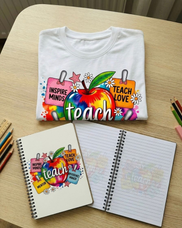 SET CADOU - Set Cadou Invatatoare Tricou si Agenda Teach Inspire
