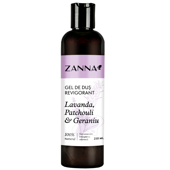 Gel de dus Revigorant cu Lavanda si Geraniu, 250ml, Zanna [1]