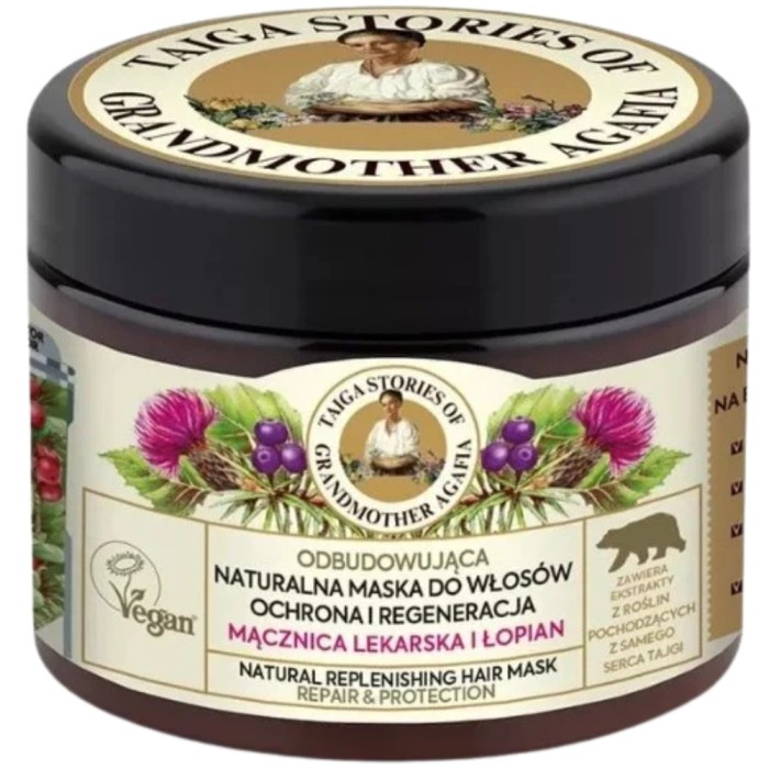 Masca de par naturala reparatoare, 300ml, Bunica Agafia [1]