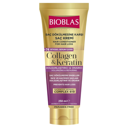 Balsamuri & Măști - Balsam de par cu Collagen & Keratin, 250ml, Bioblas