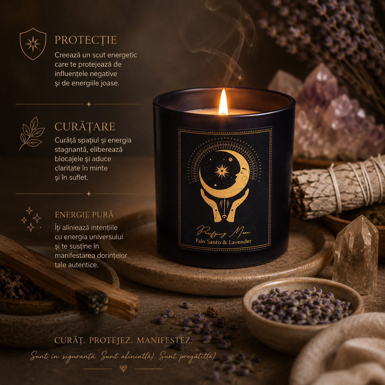 Lumânare manifestare „Purifying Moon” [3]