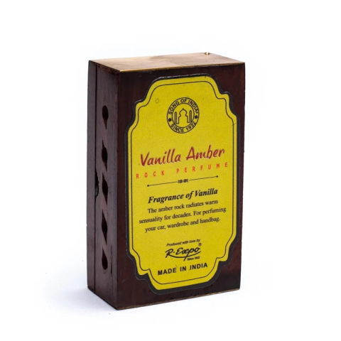 Rășină și tămâie - Rășină de tămâie Vanilla & Amber în cutie din lemn