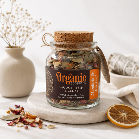 Tămâie - Rășină pentru purificare mandarină & frunză de dafin