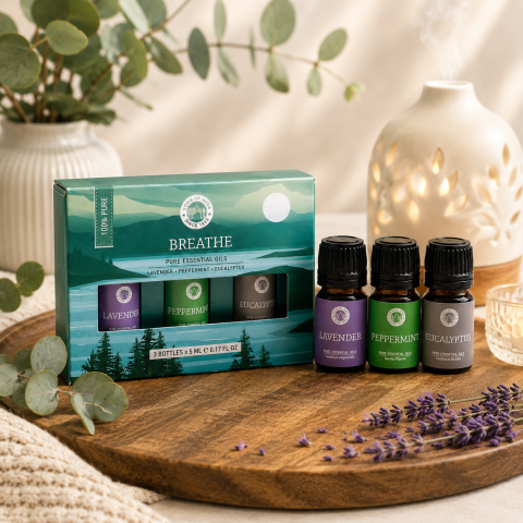 Uleiuri esențiale - Set uleiuri esențiale Breathe