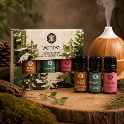Uleiuri esențiale - Set uleiuri esentiale Woodsy
