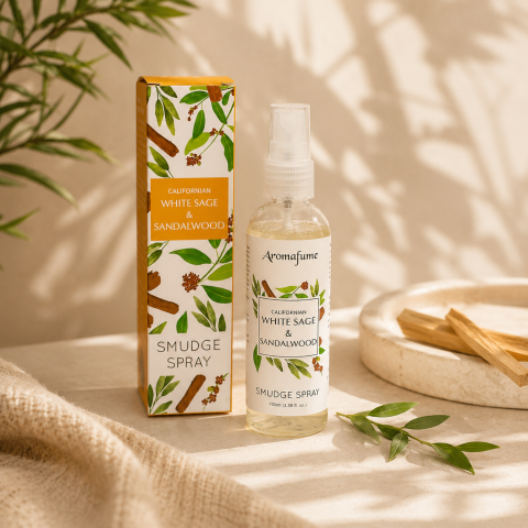 Spray de cameră - Spray cameră & textile salvie albă si lemn de santal Aromafume