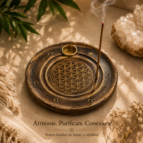 Suport pentru bețișoare - Suport bețișoare & conuri Flower of Life