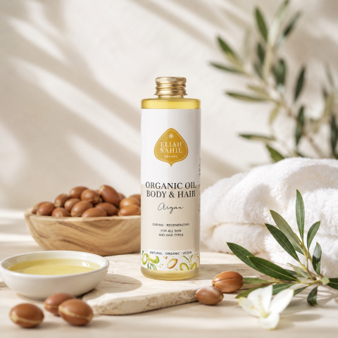 Îngrijire & Relaxare - Ulei organic pentru corp & păr cu argan
