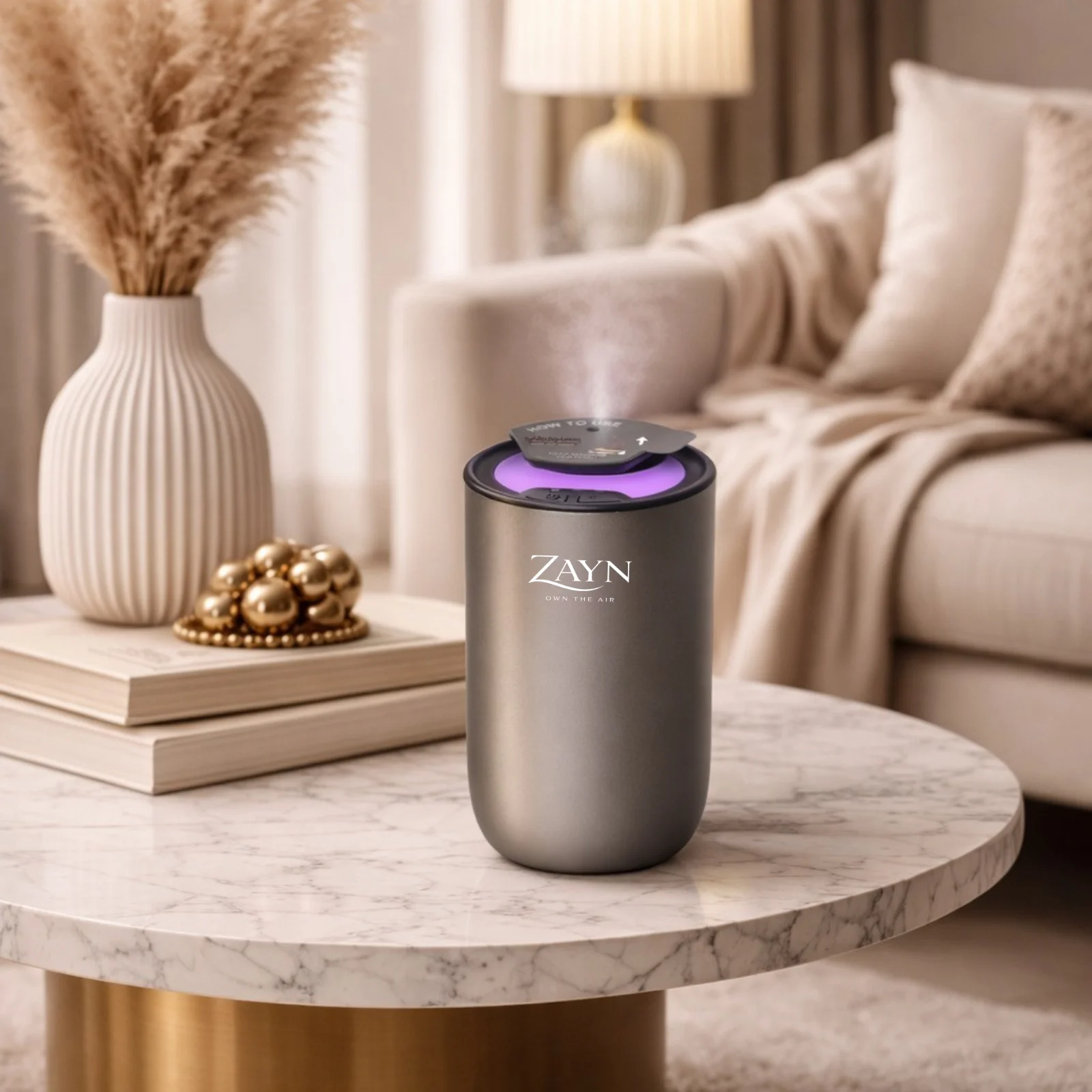 Zayn Auto Elite Silver – aparat parfumare auto cu nebulizare la rece, difuzor profesional [6]