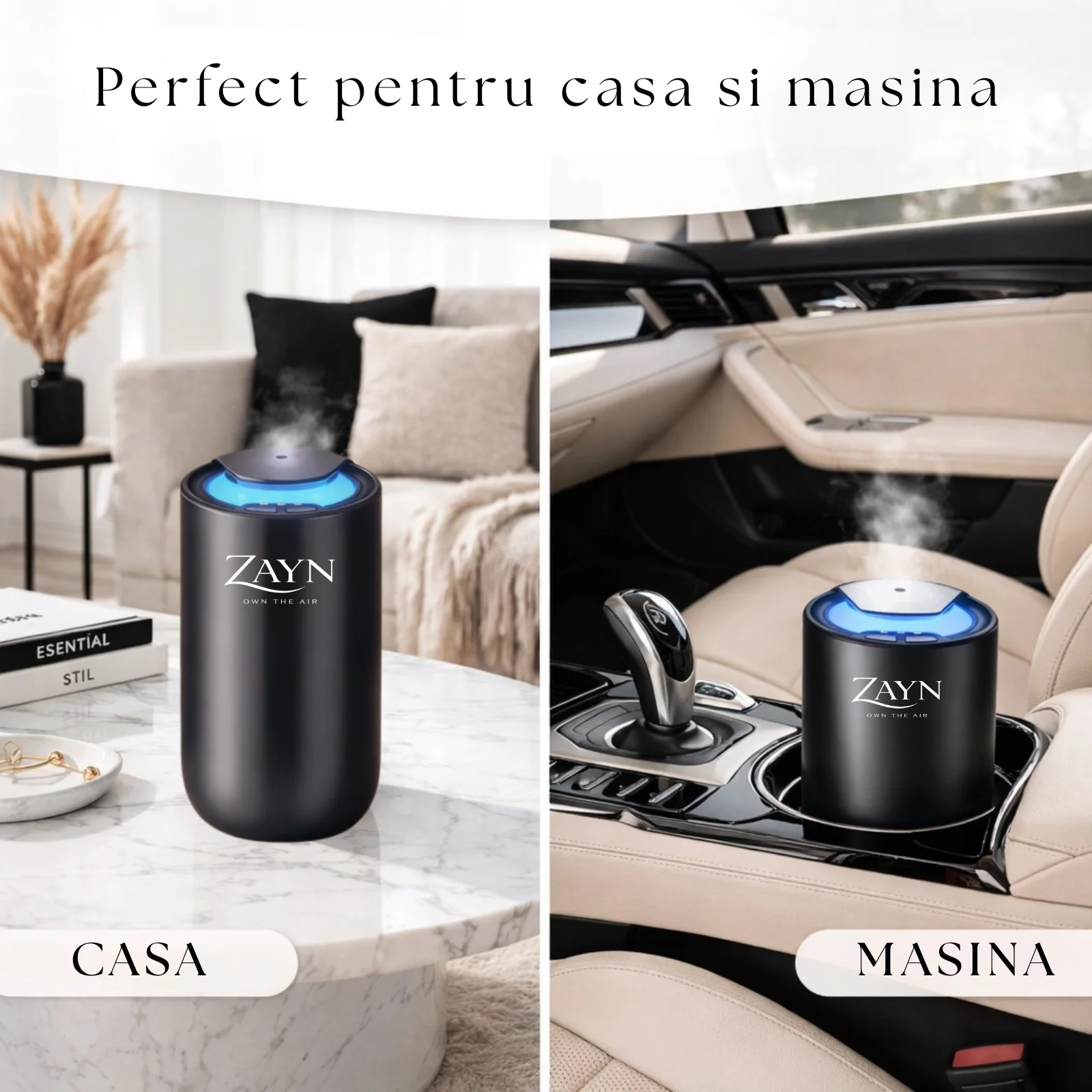 Zayn Auto Elite Titan – aparat parfumare auto cu nebulizare la rece, difuzor profesional [2]