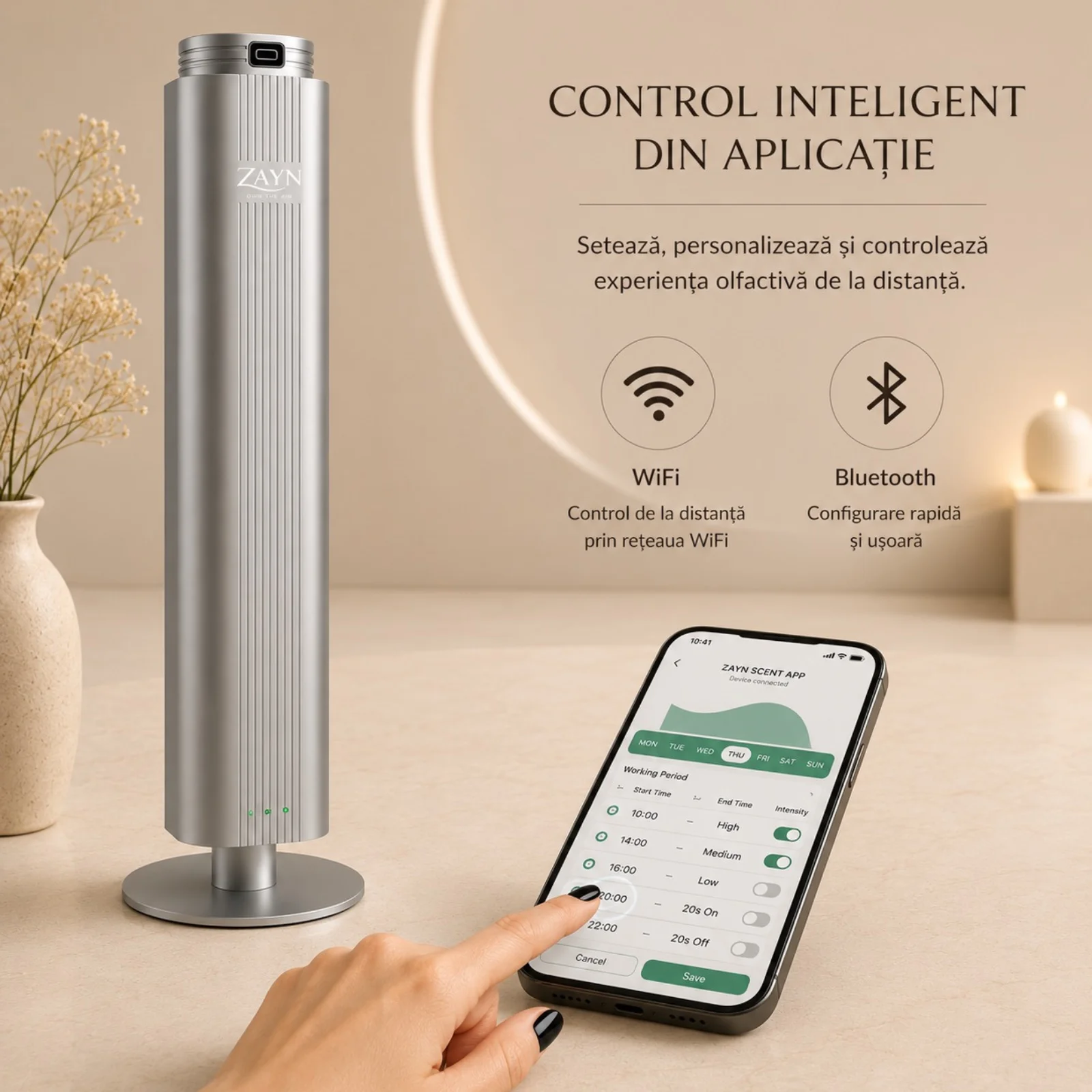 Zayn Tower Pro – Aparat Profesional de Parfumare Ambientala pentru Spatii Comerciale [2]