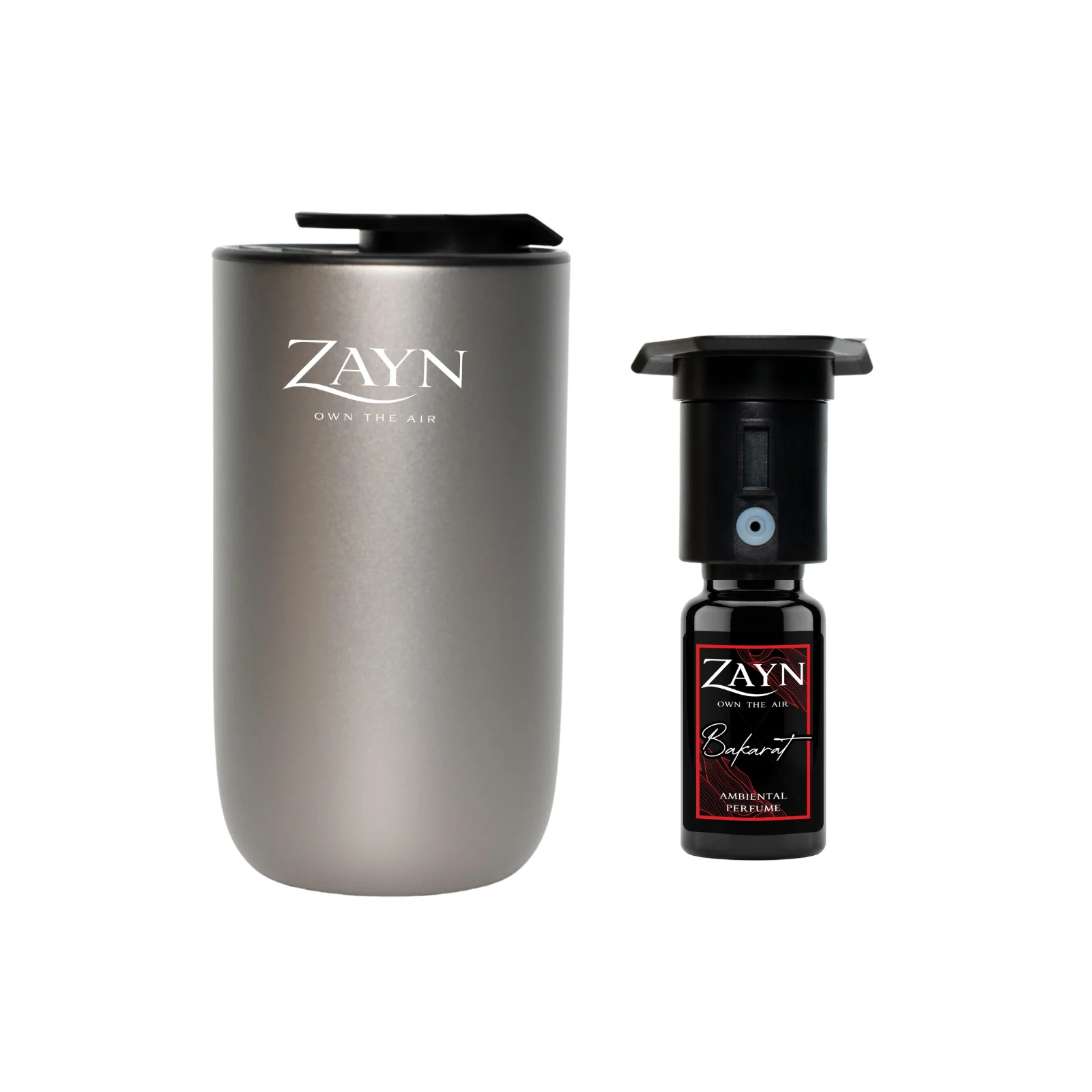 Pachet ZAYN AUTO ELITE SILVER aparat parfumare auto cu rezerva Bakarat