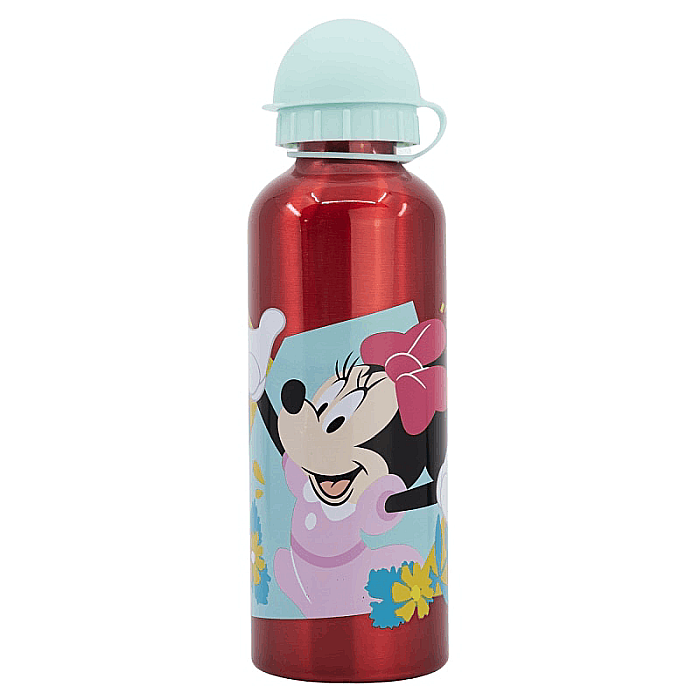 Sticlă de apă, pentru copii, din aluminiu, fără BPA, multicolor, 530 ml, Being, Minnie Mouse [1]