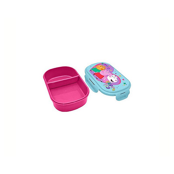 Cutie sandviș cu tacâmuri, fără BPA, 21x14x6 cm, Peppa Pig, Multicolor [4]