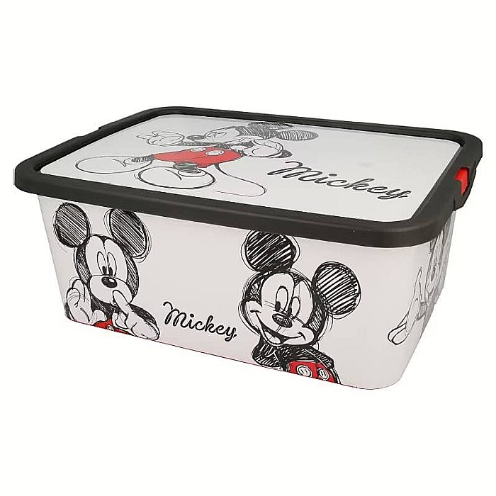 Cutie pentru depozitare, din plastic, cu capac, 13 L, multicolor, 39x29x15 cm, Mickey Mouse, Disney [1]
