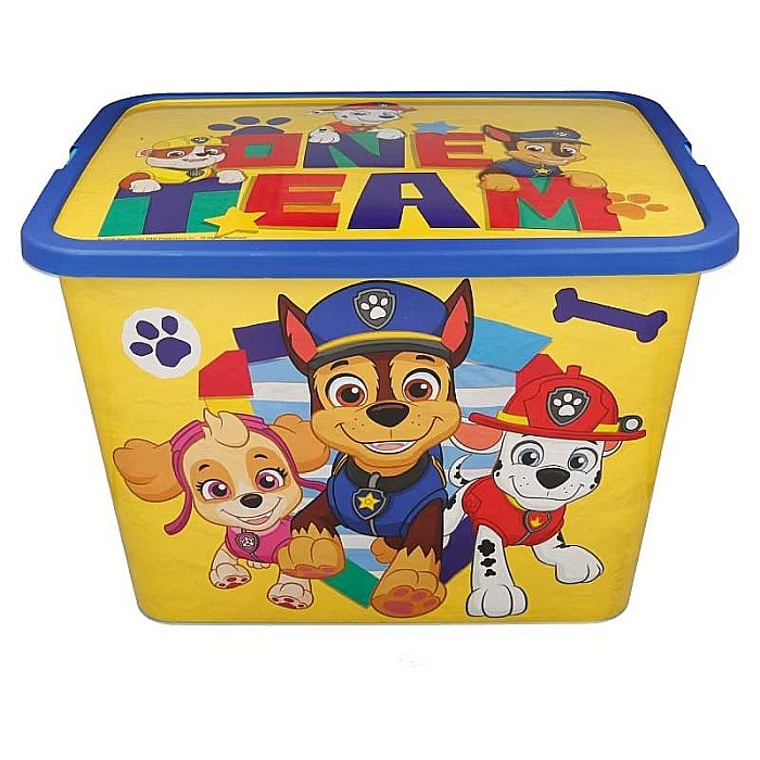 Cutie pentru depozitare, din plastic, cu capac, 23 L, multicolor, 40x27x29 cm, Paw Patrol [1]