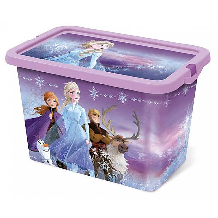 Cutie depozitare Javoli, Frozen, Plastic, 18.5x19.2x28.7cm, 7l, Multicolor [1]