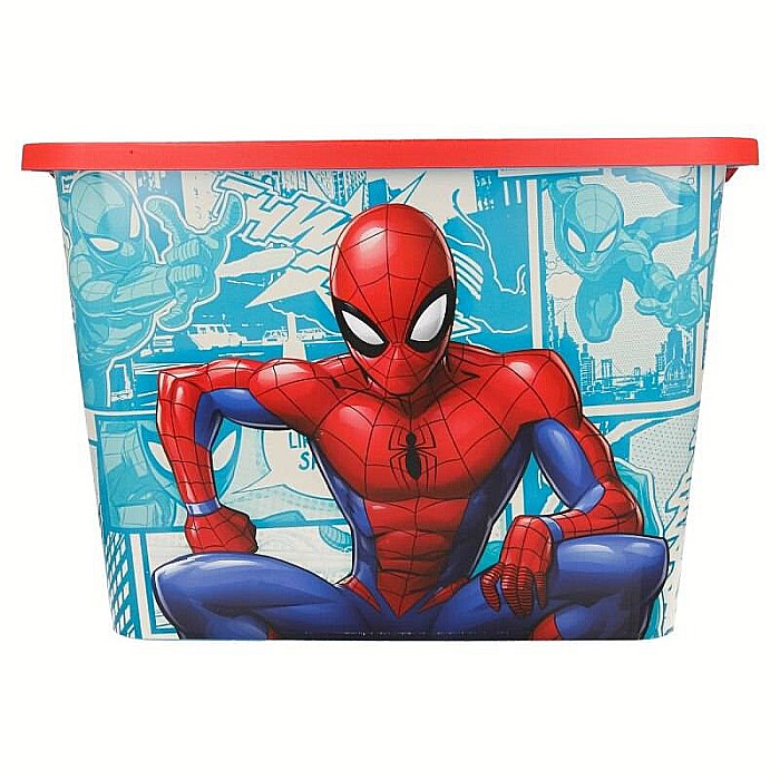 Cutie pentru depozitare, din plastic, cu capac, 23 L, multicolor, 40x27x29 cm, Spiderman [1]