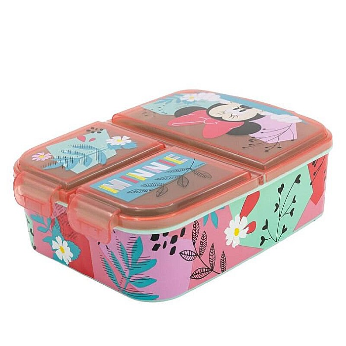 Cutie sandwich, multicompartimente, multicolor, fără BPA, Being more Minnie Mouse, Disney [1]