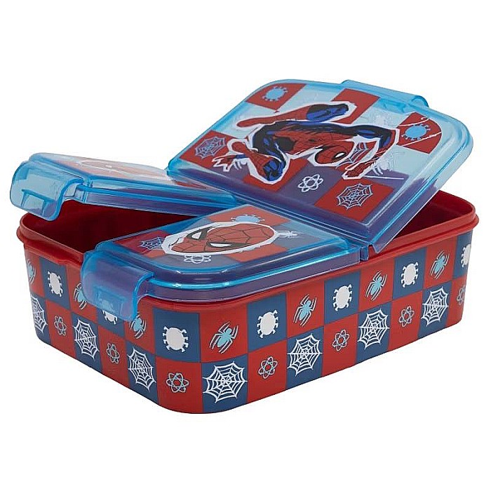 Cutie sandwich, multicompartimente, multicolor, fără BPA, Arachnid Grid, Spiderman, Marvel [2]