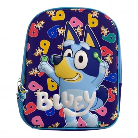 Ghiozdan 3D, 29x24x12 cm, multicolor, bretele ajustabile si captusite, Miniplay, Bluey [1]