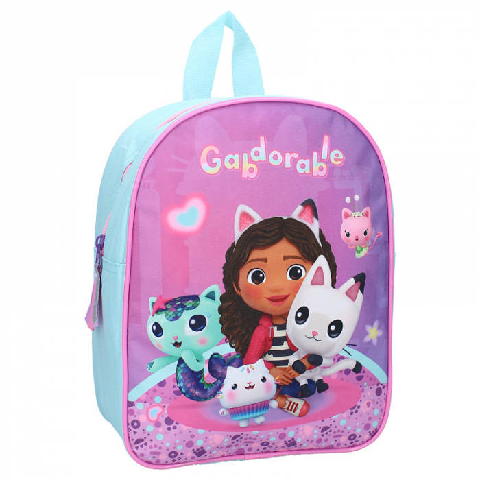 Ghiozdan copii, 29x22x9 cm, cu un compartiment, multicolor, bretele ergonomice, intarite si ajustabile, Unlimited Adventure, Gabby's Dollhouse [1]