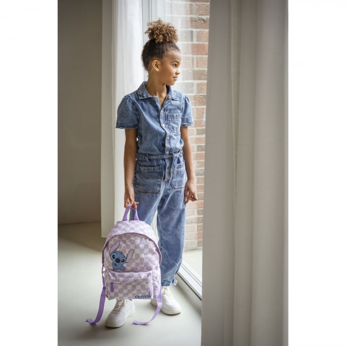 Ghiozdan copii, 37x26x12 cm, cu doua compartimente, multicolor, bretele ergonomice, intarite si ajustabile, Bag It Up, Stitch [5]