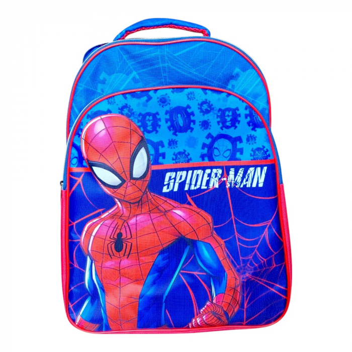 Ghiozdan copii, 42x30x17 cm, cu trei compartimente si doua buzunare laterale, multicolor, bretele ergonomice, intarite si ajustabile, benzi reflectorizante, Spiderman [1]
