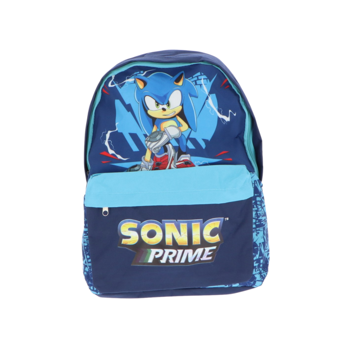 Ghiozdan cu două compartimente, multicolor, 40x30x12 cm, cu bretele ajustabile și căptușite, Sonic Supreme Power [1]