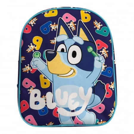 Ghiozdan gradinita, 26x22x10 cm, bretele ajustabile si intarite, multicolor, Miniplay, Bluey [1]
