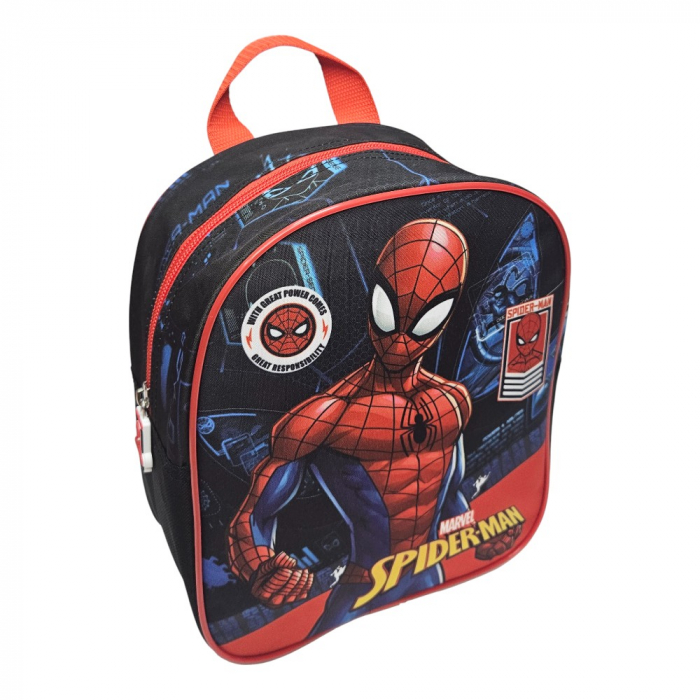 Ghiozdan gradinita, 26x26x10 cm, bretele ajustabile si intarite, multicolor, Spiderman [1]