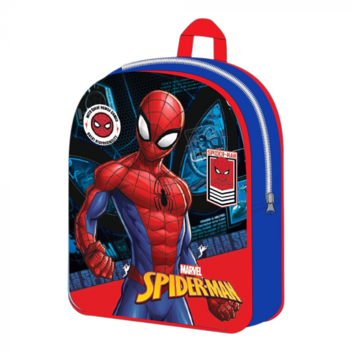 Ghiozdan gradinita, 30x26x10 cm, bretele ajustabile si intarite, multicolor, Spiderman [1]